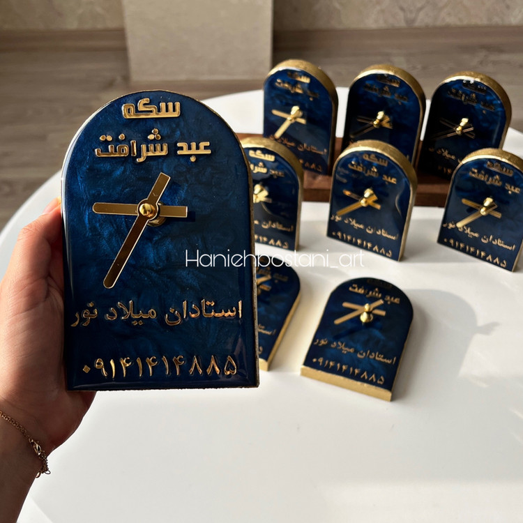 ساعت رومیزی رزینی _ تبلیغاتی