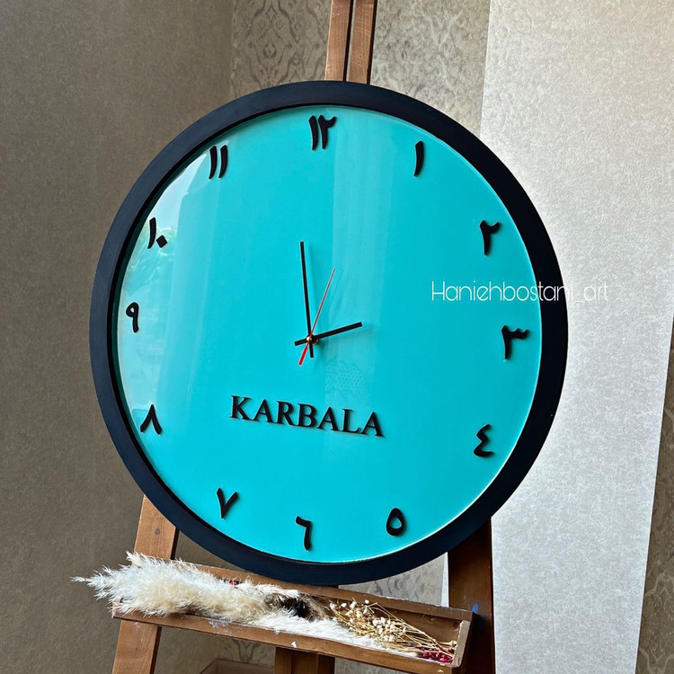 ساعت دیواری رزینی کربلا